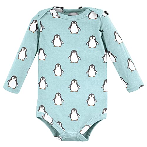 Image of Hudson Baby baby-boys Cotton Long-sleeve Bodysuits 5-pack