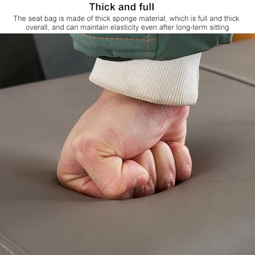Banc ottoman de rangement avec coffre et pieds en métal