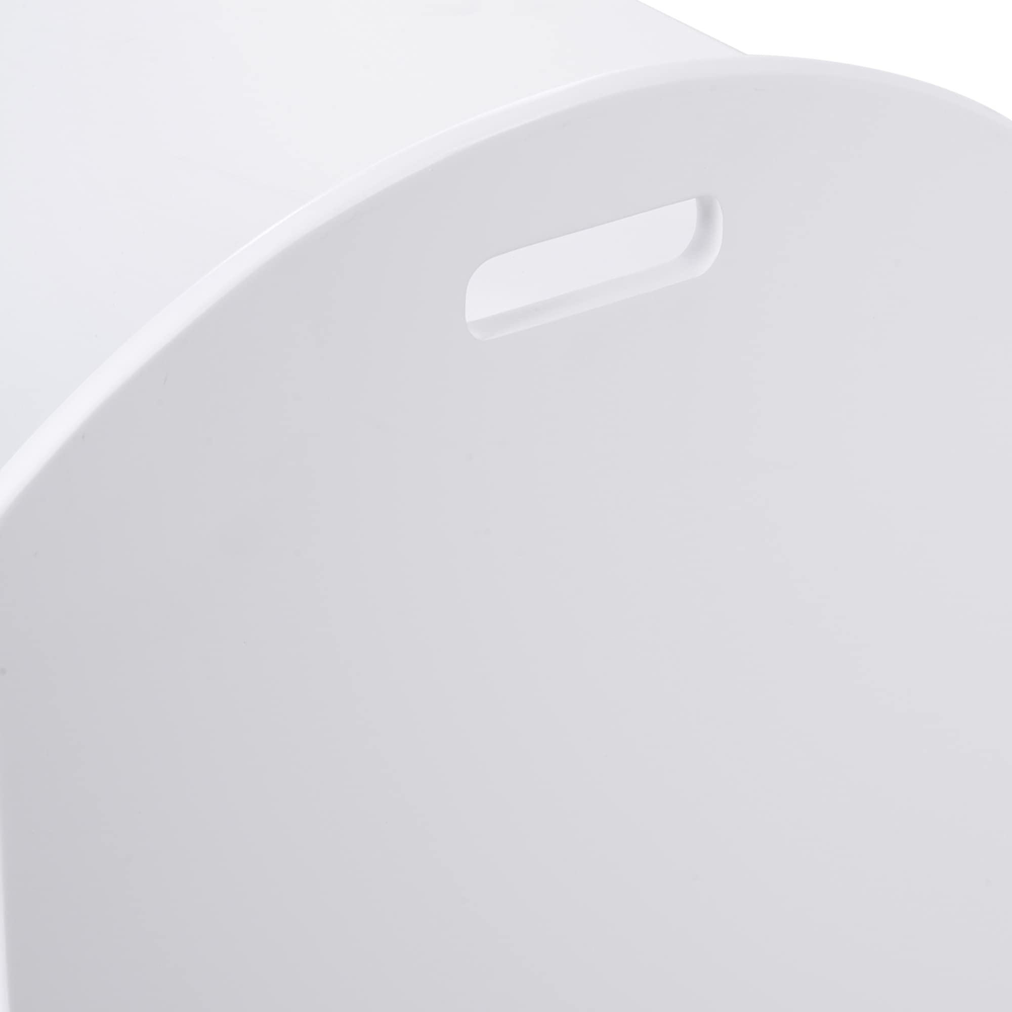 HOMCOM Baule Contenitore Portagiochi per Bambini (62x40x46.5cm) in Legno Bianco con Cerniere di Sicurezza
