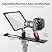 Desview P13 Teleprompter 13 Inch Aluminum Alloy with High Definition Glass, Compatible with iPad Tablet Phone DSLR, Portable No-Assembly Design for Video Recording