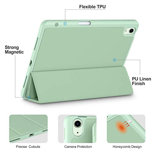 Image of Akkerds for iPad Air 11 Inch Case M4 /M3 /M2,Air 5th /4th Gen 10.9,MatchaGreen