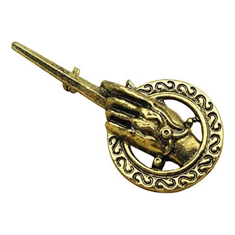 JiuErDP Song of Ice and Fire Brooch of the King's Hand Flag Enamel Pin (Set of 2) Brooches & Pins Cover
