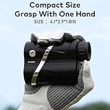 GLXY Golf Range Finder with Slope Function, Pin Lock Vibration and Scan Mode with 7x magnification, High definition transparent screen, 1200 Yards Rechargeable Range Finder Golf - Image 4