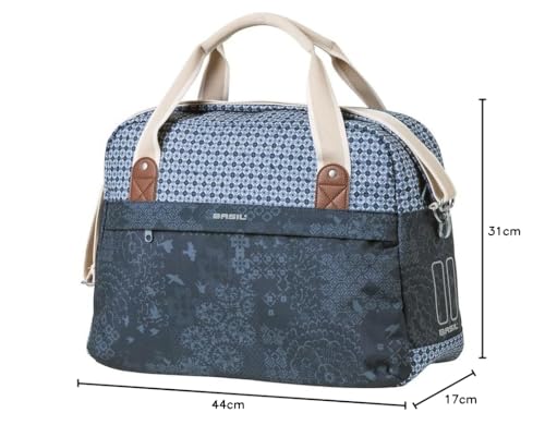 Basil Boheme Fahrrad Schultertasche- Einfache Fahrradtasche - 18 Liter - Blau