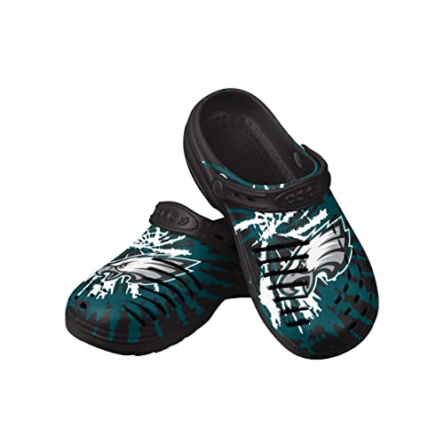 Image of FOCO Mens NFL Team Logo Tie-dye Garden Water Sandals Shoes Slipper Clogs with Strap