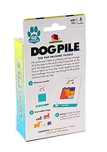 Brainwright Dog Pile The Pup Packing Puzzle Game Multi-Colored, 5" #TOP1