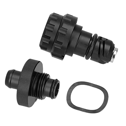 Tapón de drenaje de aceite para 2015+ repuesto duradero de aluminio magnético negro 5