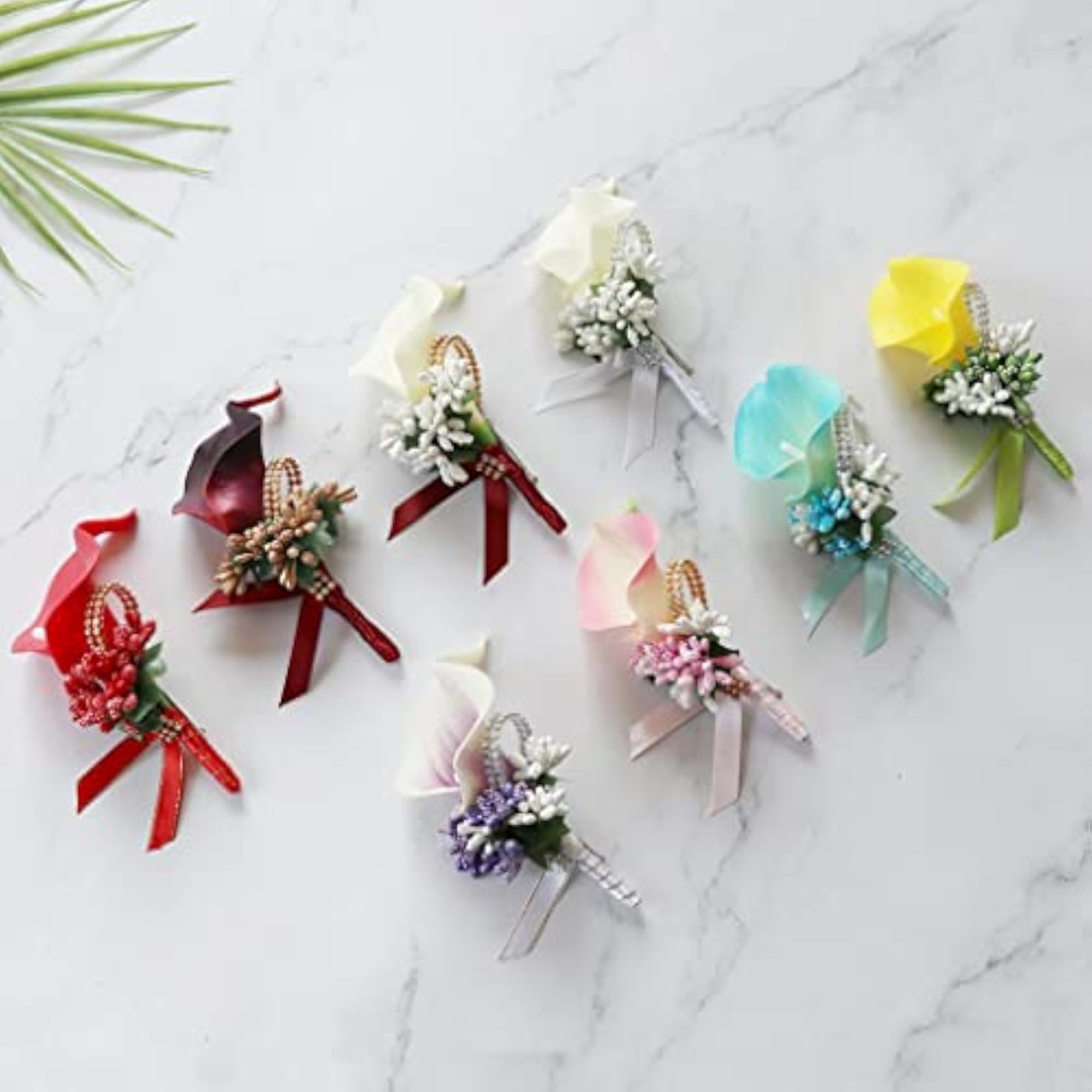 3 Pack Cute Calla Berry Rhinestone Bridal Wedding Corsage