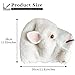 AQKILO White Sheep Mask Plush Animal Latex Full Head Realistic Masks Fancy Dress for Halloween Carnival Costume Party