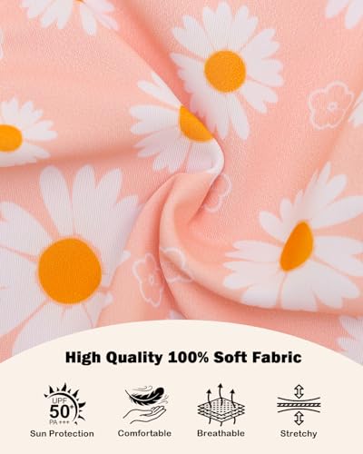 Image of CuteBone Cream Daisy Pet Dress for Small Dogs, Cats - Double-Layer Ruffled Skirt - Orange Satin Bow - Spring Daily, Garden Dress