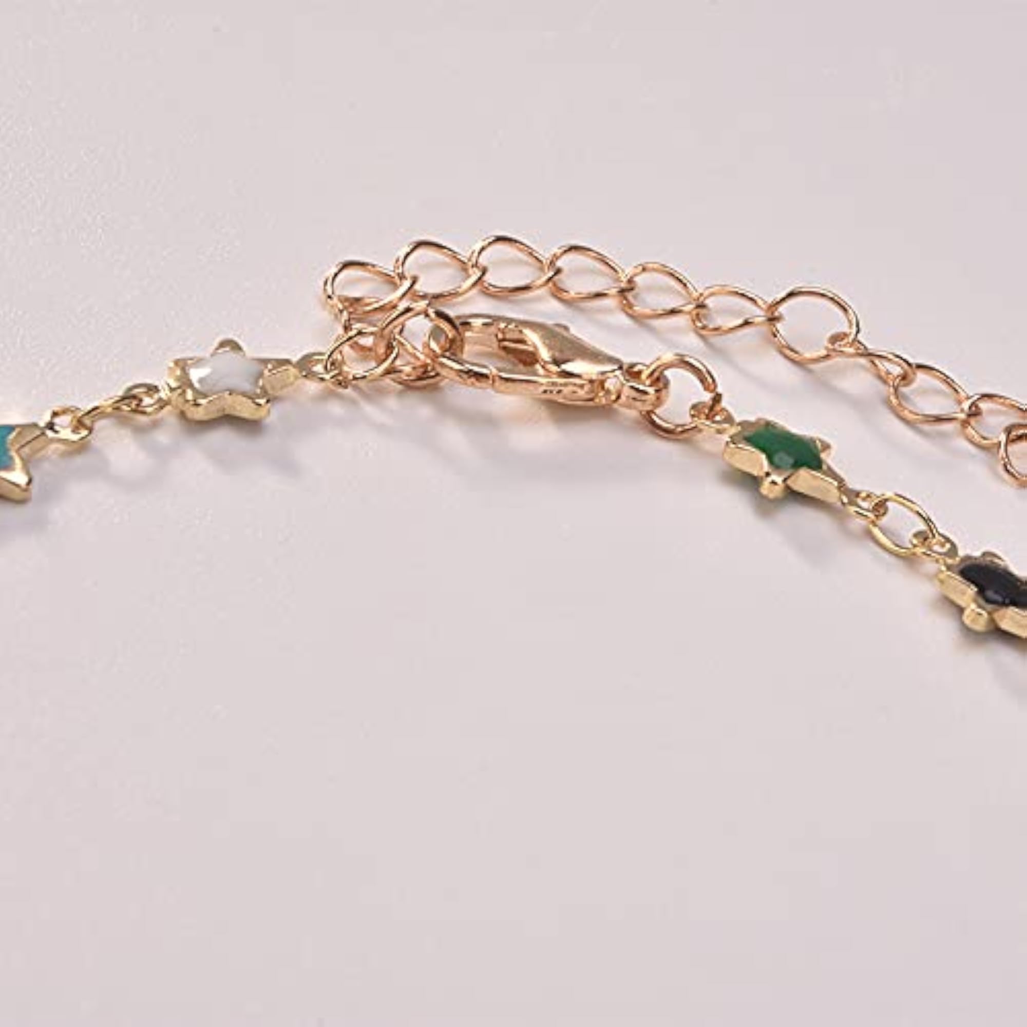 Delicate Personalized Metal Link Anklet Bracelet, Birthday Gift