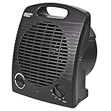 Comfort Zone CZ35E Personal Heater - 1500W Heating Appliance with Energy Save Technology - Fan-Forced Mini Warmer for Bedroom, Office, Indoor Use - Over-Heating & Tip-Over Switch Protection – Black
