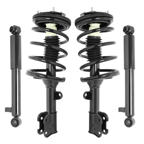 COMPLETESTRUTS - Front Complete Strut Assemblies with Coil Springs and Rear Shock Absorbers Replacement for 2007-2009 Hyundai Santa Fe - Set of 4