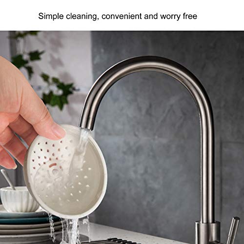 3Pcs Mini Colander Multi Purpose Silicone Can Filter Cover Strainer Kitchen Gadget Gray White Green for Kitchens Parties - immagine 3