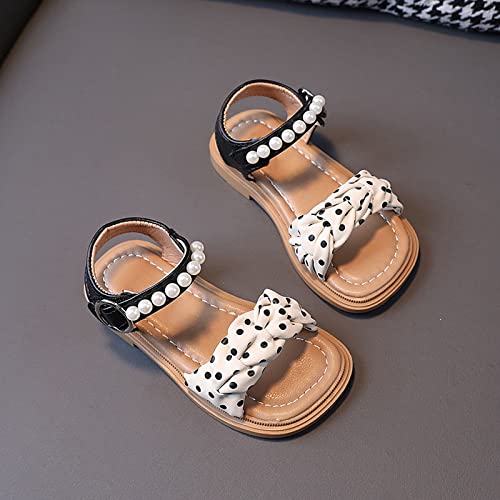 Infant Baby Toddler Girl Casual Buckle Sandal Open Toe Ruffle Dot Bow Flower Dress Soft Sole Beach Shoes3