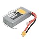 Naroote Lipo Akku für RC Boote, 7,4 V Lipo Akku mit langer Lebensdauer 4000 mAh für RC Auto