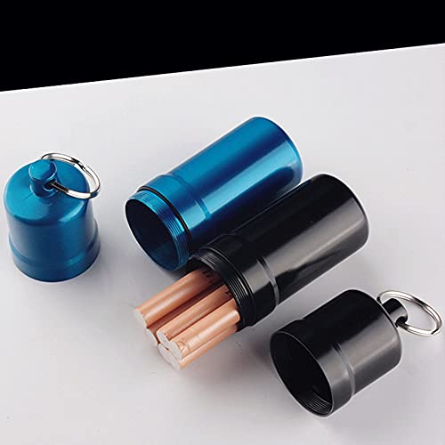 Roygra Cigarette Case, Joint Case For Regular And King Size, Can't Fit 100'S Size, Metal Waterproof Zinc Alloy - 10 Capacity (Black) #TOP3