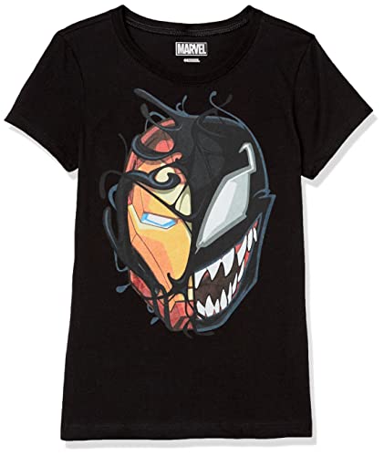 T-shirt Iron Venom fille Marvel noir taille L en coton