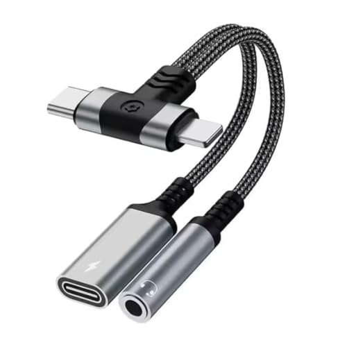 2 in 2 Light-ning and USB C to 3.5mm Headphone