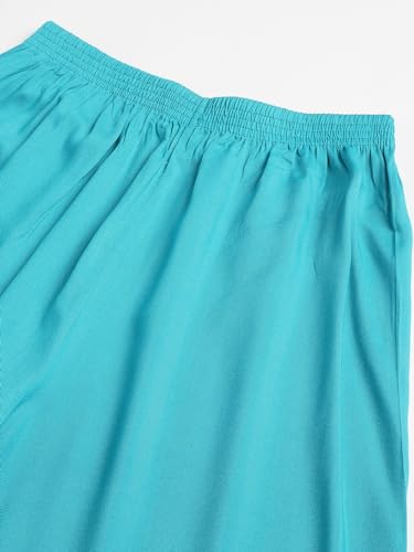 Image of Fabclub Women's Heavy Rayon Solid Plain Palazzo