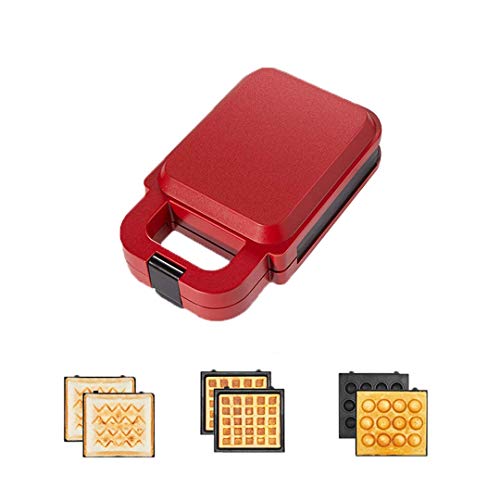 L.TSN Mini-Waffeleisen, Multifunktions-Frühstücksgerät, doppelseitige Antihaft-Heizpfanne, mit automatischer…