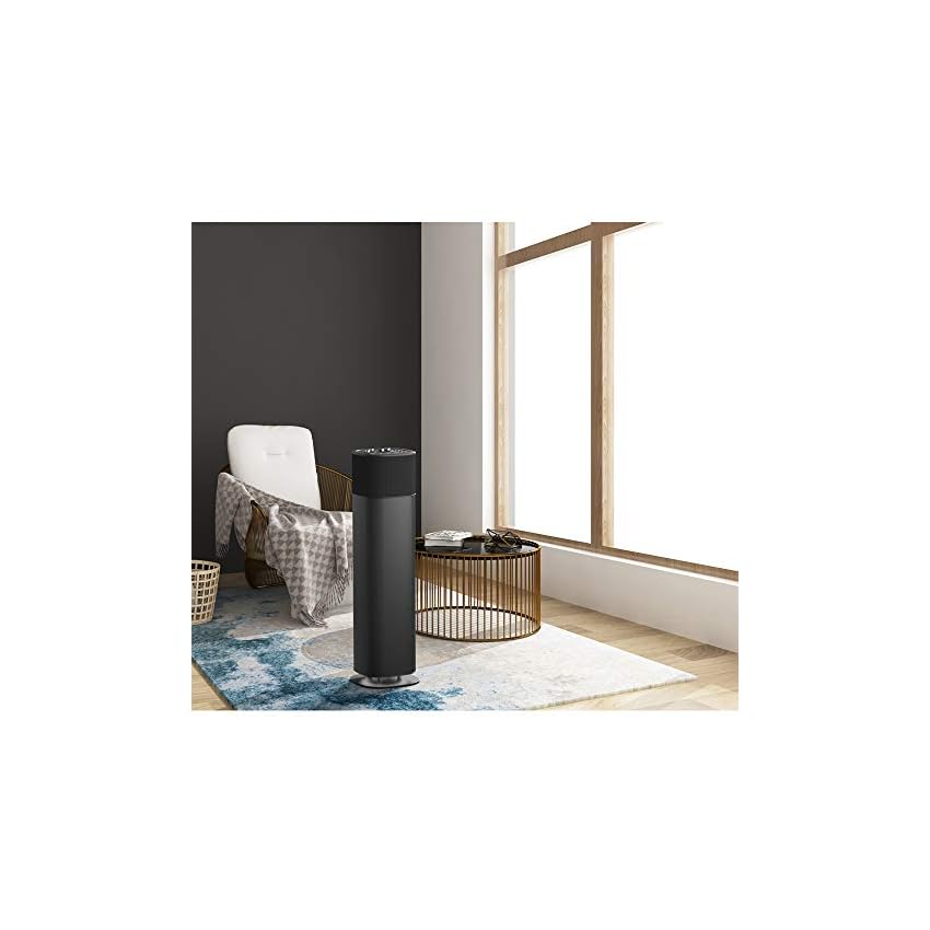 abramtek haut parleur bluetooth 200 w, enceinte portable sans fil e500 haute puissance avec égaliseur de graves et d'aigus, hdmi arc, aux, modes de jeu de film musical, gris