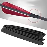 Phefop Tubo de Contracción de Calor de Tiro con Accesorio Pequeño Pero Esencial para la Caza, Hecho de Material de Goma de Calidad, 1 PC para Entusiastas de los Disparos Al Aire (Black)