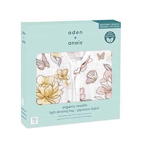 Image of aden + anais Baby Sleeping Bag, Wearable Swaddle Blanket for Girls & Boys, Newborn Sleep Sack, Breathable & Lightweight
