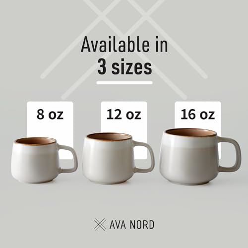 Ava Nord Stoneware Mugs 12 oz