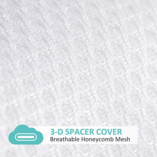 Dourxi Baby Crib Mattress and Toddler Bed Dual Sided | With 100% Washable and Breathable 3-D Spacer Cover, High Density Firm Foam Side for Infants and Cooling Gel-Infused Memory Foam Side for Toddlers