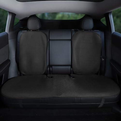 Image of TOPABYTE Rear Car Seat Cover for Tesla Model 3 2017-2024 2025 Highland Four Seasons Universal Protector Pad Mat Interior Decoration Accessories (Without Logo)