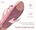 KuaiLu Womens Dressy Orthotic Flip Flops Trendy Comfortable Cushion Recovery Walking Leather Thong Sandals Ladies Yoga Memory Foam Summer Pool Beach Slip on Plantar Fasciitis Arch Support Pink 9