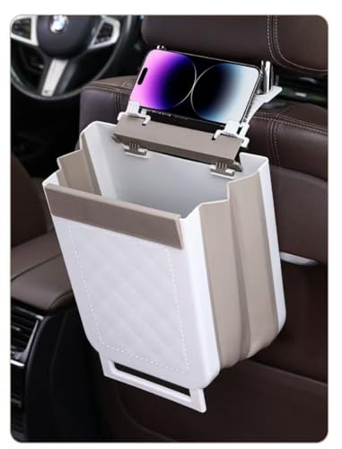 Caneca Plegable de Plástico para Basura con Bolsa Blanca miniatura 4