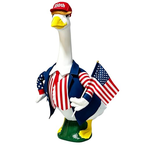 Patriotic Porch Goose Outfits 23 in, 250th Anniversary Garden Yard Decor