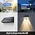 XmnSoly Solar Wall Lights Outdoor 3000K Warm White Solar DownLights Outdoor Waterproof LED Dusk to Dawn for House Number, Pathway, Backyard, Patio, Address Sign (8 Pack, Downlight)