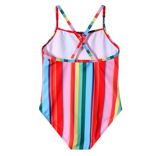 Image of Girls One Piece Swimsuit, Quick Dry Cute Bathing Suit for Kids, Comfortable Swimwear for Beach for 5-12 Years