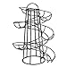 N / B Scaffale per Uova in Metallo con Design a Spirale, Supporto espositore Moderno per Uova fresche, scaffalature per Dispenser con Base Doppia Stabile, Filo Cromato, Cucina