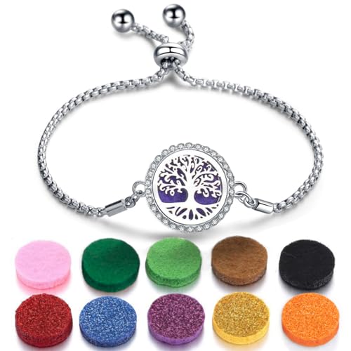 SIXDUTON Pulsera para Mujer de Aromaterapia Sin Ansiedad, Difusor de Aceites...
