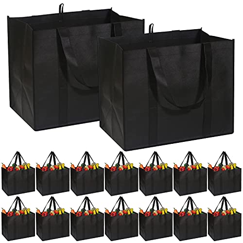 DIOMMELL Reusable Heavy Duty Grocery Tote Bags (16 Pack)