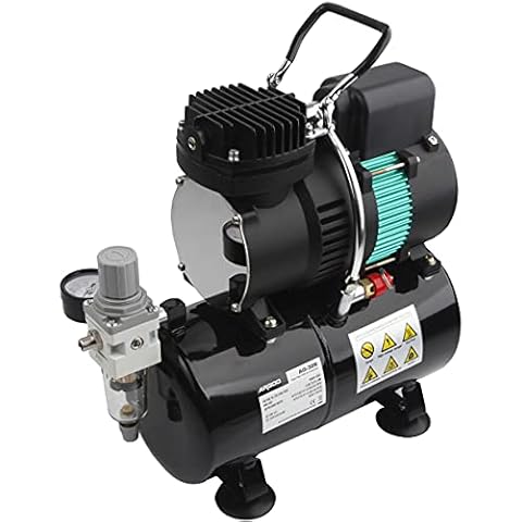Airgoo Luxury Aibrush Compressor AG-326 with Two Cooling Fans, Regulator, Moisture Trap for Hobby, Food Decoration, Tattoo, Graphic and so on Cover