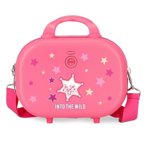 Trousse de toilette et sac bandoulière rose Enso Into The Wild à plusieurs compartiments