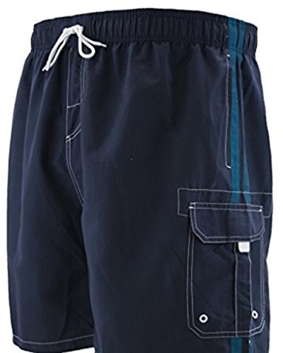 Big Mens Swim Trunks up to Size 8X with Cargo Pockets