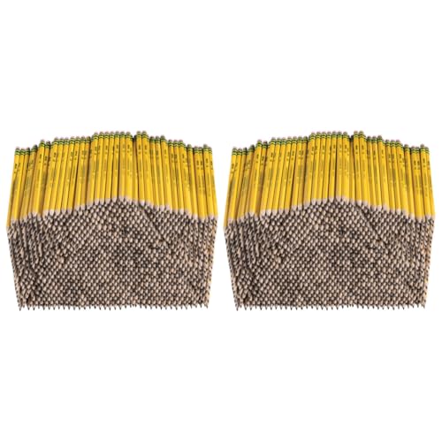 Image of Ticonderoga Wood-Cased Pencils, Pre-Sharpened, 1000 /Box, 2 Boxes | 2 HB Soft, Yellow, 2000 Pencils Total, X13100