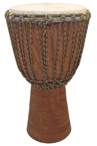Hand-Carved Professional Djembe Drum From Mali - 13"X24" Full Size #TOP11