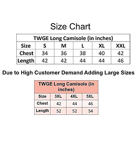 Image of TWGE Cotton Full Length Camisole for Women