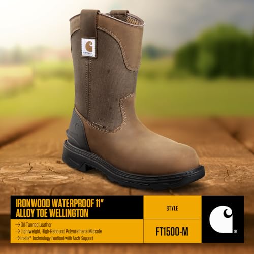 Carhartt Men's 11 WLNGTN SQ Toe BRN-M Work Boot4