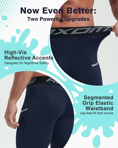Image of Compression Shorts Men Spandex Sport Gym Shorts Athletic Workout Running Tights Training Underwear