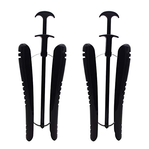 LAVAED One Pair Spring Loaded Boot Shapers,Tall Boots Trees Shape Holders for Women,Black
