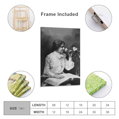 Poster Helen Keller 2 sur toile décoration murale moderne chambre 40x60cm - 2