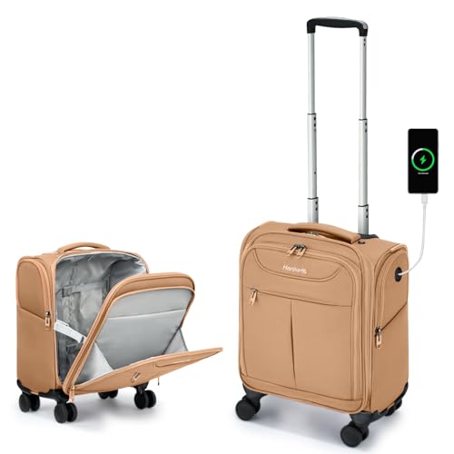 [Hanke] キャリーバッグ 機内持ち込み 静音 4輪 上開き 容量25L スーツケース ss Miniサイズ 14型PC対応 1～2泊 ビジネス 小型 (ピンク)